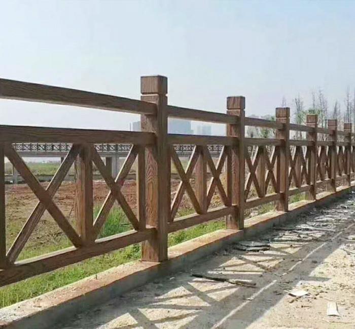 水泥双层X型仿木护栏的生产工艺