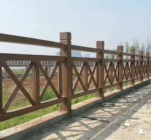 水泥双层X型仿木护栏在工程上有什么应用？